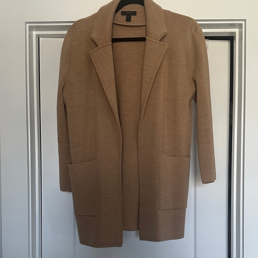 J. Crew Beige Knit Cardigan